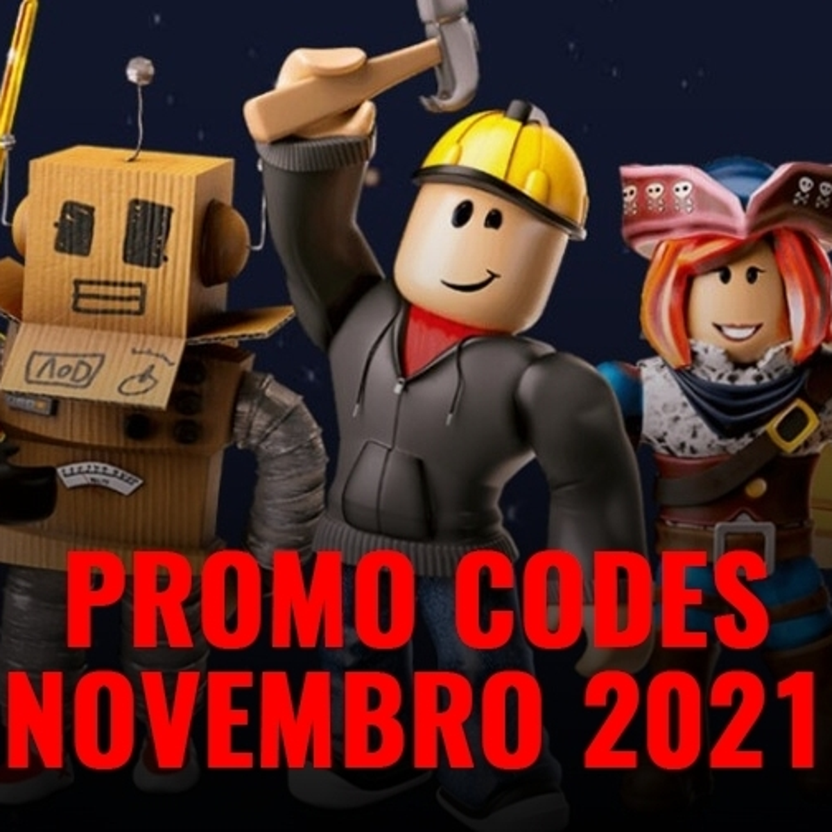 Roblox - Promo Codes Novembro 2021